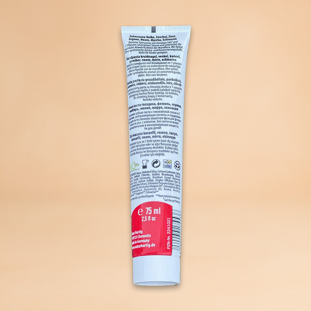 Natur Hurtig Himalaya Zahncreme mit Nelke, Neem, Echinacea 75 ml
