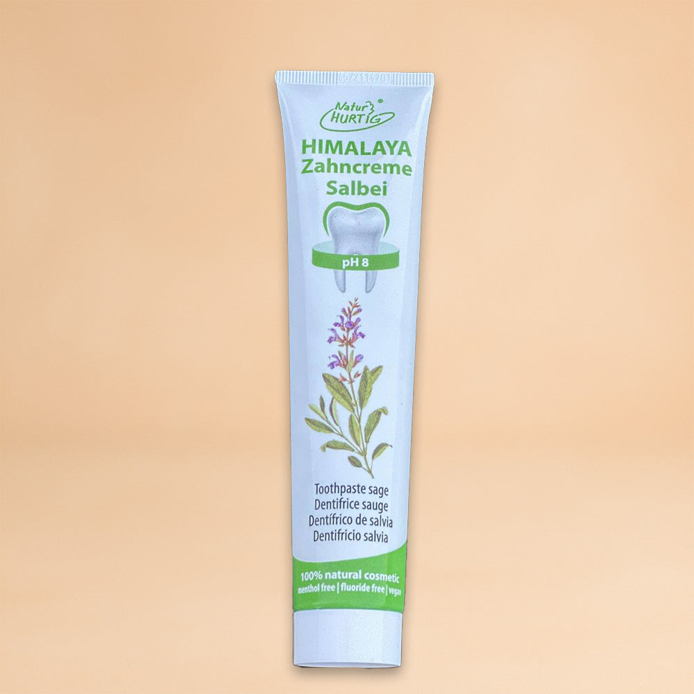 Natur Hurtig Himalaya Zahncreme mit Salbei, Rosmarin, Neem, Echinacea 75 ml
